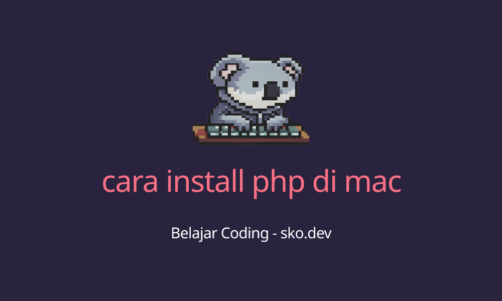 cara install php di mac