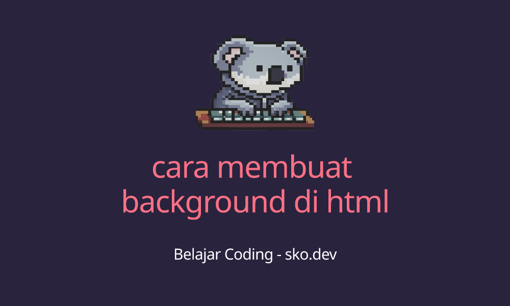 cara membuat background di html
