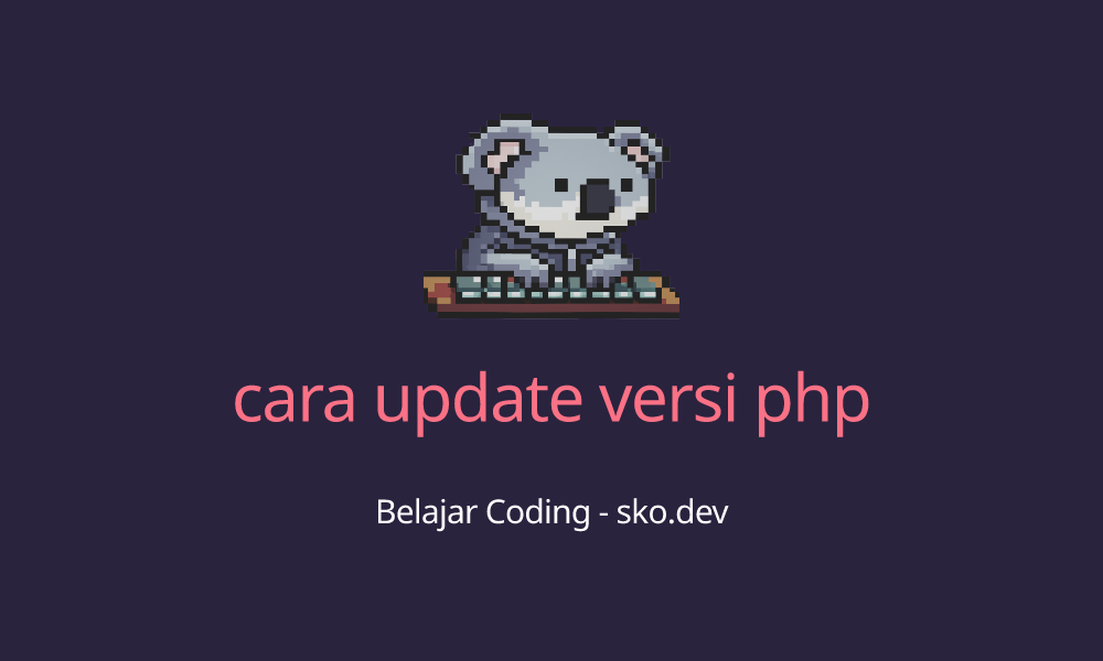 cara update versi php di cpanel